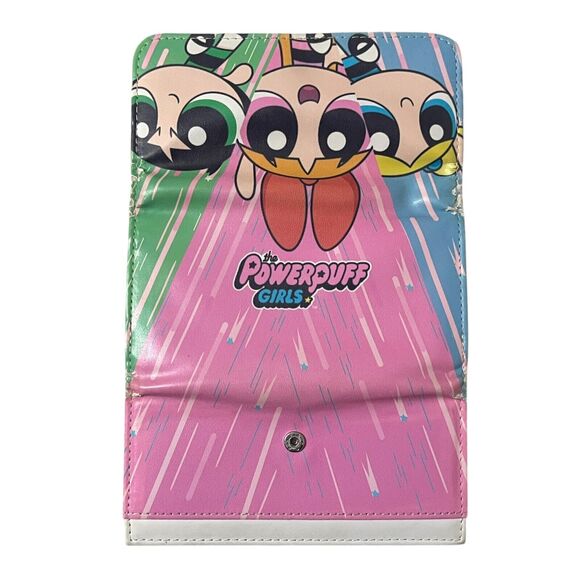 The Powerpuff Girls Long Wallet Action Pose Snap Closure Cartoon Network - Picture 3 of 9